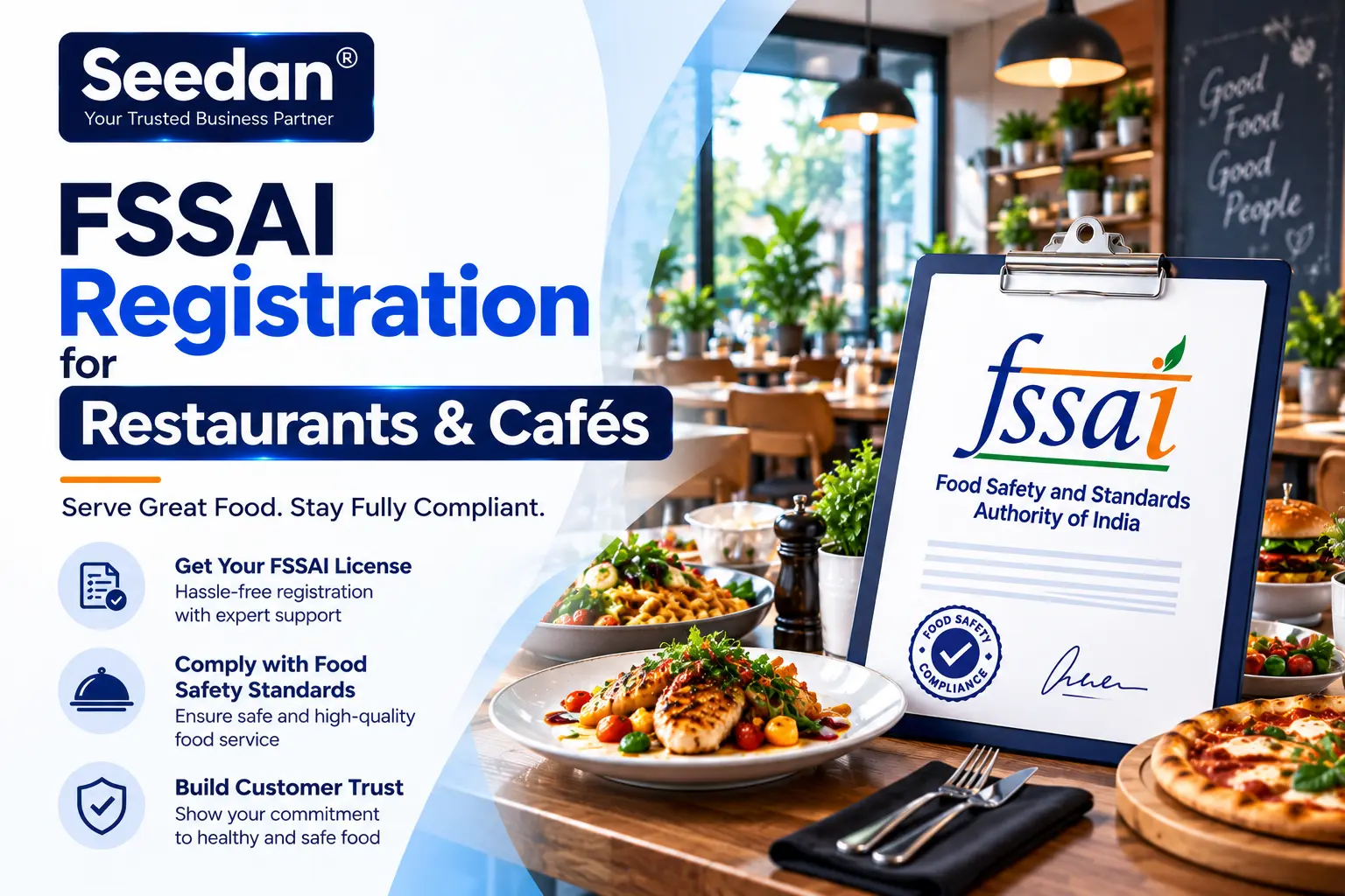 FSSAI for Restaurants & Cafés — illustration